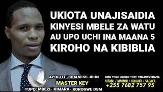 UKIOTA UNAJISAIDIA KINYESI MBELE ZA WATU AU UPO UCHI INA MAANA 5 KIROHO NA KIBIBLIA [upl. by Seidule]