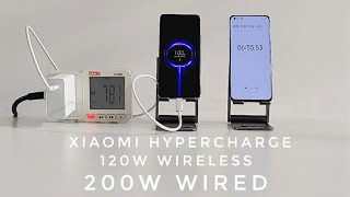 Xiaomi HyperCharge Charge 200W Wired and 120W Wireless Charging Real Test [upl. by Berta]