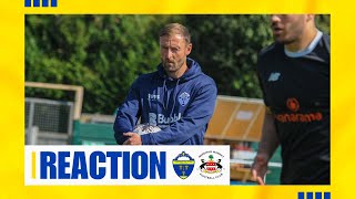 Warrington Town 12 Needham Market Mark Beesley reaction [upl. by Akcinehs]