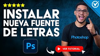 Cómo INSTALAR NUEVA FUENTE de LETRAS en Photoshop  🔠​ Instalar Tipografías Photoshop 🔠 [upl. by Anehs]