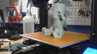 3D printing of Waving Groot 155cm timelapse [upl. by Attenev]