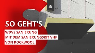 WDVS Sanierung mit dem Sanierungskit VHF  ROCKWOOL [upl. by Sadirah]