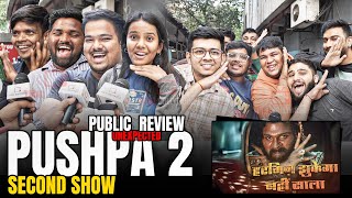 PUSHPA 2  Public Unexpected Review  SECOND Show  Allu Arjun Rashmika  Pushpa Part 3 [upl. by Ayra392]