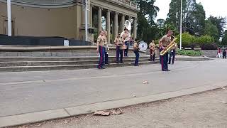 Old Breed Brass Band US Marines 1st Division Bandshell Fleet Week 2014 20241014 114148 [upl. by Hillery777]