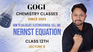 How to Calculate Electrochemical Cell EMF  Nernst Equation  Electrochemistry  Lec 8 [upl. by Enyedy]