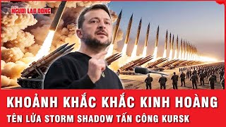 Khoảnh khắc kinh hoàng Ukraine dùng tên lửa Storm Shadow tấn công khiến Kursk rung chuyển [upl. by Tessi194]