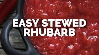 Easy Stewed Rhubarb Recipe [upl. by Conrade952]