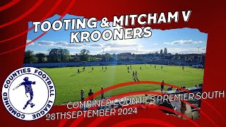 Match Highlights  Tooting amp Mitchin v Camberley Town  CCL Premier Division South  28th Sept 2024 [upl. by Adelaida]