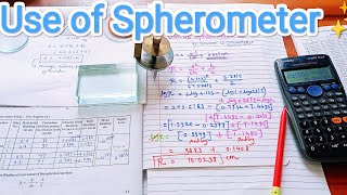 Use of Spherometer by ✨ universe of Microphysics 🌈 [upl. by Yecats901]