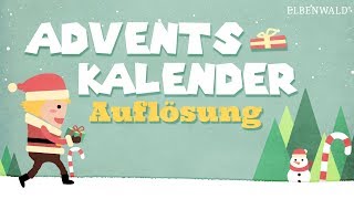 Die Auflösung zu unserem Adventskalender [upl. by Aicilev173]