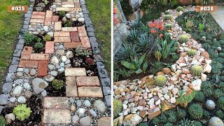 100 Front Yard Landscaping Ideas With Rocks  Simple Rock Garden Ideas [upl. by Eimoan]