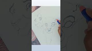 How to Draw a Lion King love Drawing Step by Step drawing tutorial [upl. by Hodosh]