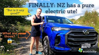 LDV eT60 New Zealand FINALLY has an electric ute  but is it any good [upl. by Ecyned330]