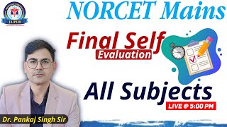 NORCET Mains  Important MCQs Class By Dr Pankaj Singh Sir [upl. by Jamilla]