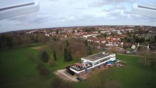 Hubsan X4 H501S Danson Park 04 March 2017 [upl. by Enaht]