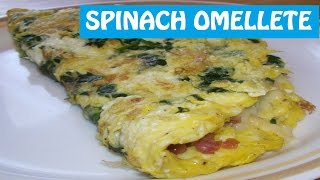 SPINACH OMELETTE II पालक ऑमलेट II INSTANT COOKING II [upl. by Lissak19]