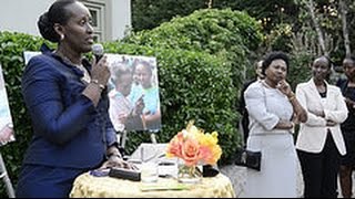 First Lady of Rwanda speaks at Friends of Imbuto fundraiser Washington DC 14 May 2015 [upl. by Maharva347]