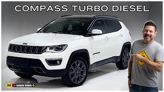 Jeep Compass S 4X4 Turbo Diesel 2021  Esse vale a pena Preço Consumo Itens de Série etc [upl. by Hannaj]