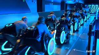 TRON RIDE Front amp Back Row Ridethrough  Magic Kingdom at Walt Disney World 2023 [upl. by Enelyad]