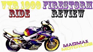 Honda VTR Firestorm Review  V2 Sports Bike  Honda Motorbike Ride and Review [upl. by Joane898]