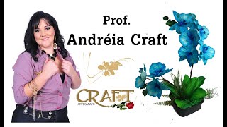 Como pintar EVA com AERÓGRAFO  FAZENDO ORQUÍDEA  PROF Andréia Craft [upl. by Helsell367]