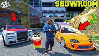 Franklin Sold Most Expensive Luxury Car In His SHOWROOM in GTA 5  SHINCHAN and CHOP [upl. by Susette421]