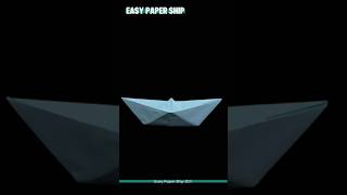 How to Make an Easy Paper Ship  Simple DIY for Kids diy paperart papercraft origami [upl. by Marella]