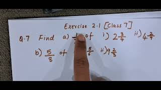 Class 7 Exercise 21 q7 Find [upl. by Tarra]