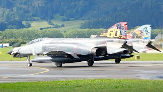 4K 2x Turkish Air Force F4E Phantom Departure at Hinterstoisser Fliegerhorst AIRPOWER 2022 [upl. by Arednaxela]