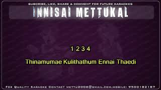 வசீகரா என் நெஞ்சினிக்க  Vaseegara en nenjinika  Tamil Karaoke Songs  Innisai Mettukkal [upl. by Ahtnamys]