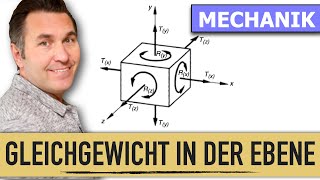 Wie sind die Gleichgewichtsbedingungen in der Ebene zu erklären  Mechanik für Anfänger [upl. by Mommy]