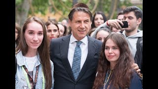 Il Presidente Conte al Tempio Maggiore di Roma [upl. by Ytissac777]