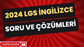 LGS 2024 İNGİLİZCE SORU VE CEVAPLARI [upl. by Myrle]