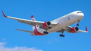 Air Canada Cargo 767333ERBDSF CGHLV landing 24L April 7 2023 [upl. by Boak]