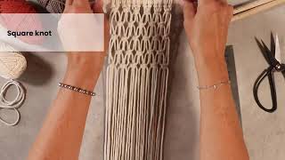 Tutorial Leer macramé bloemenhangers maken  iHobby [upl. by Ravi]