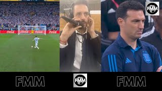 La REACCION de SCALONI en los penales Argentina Francia en la FINAL del Mundial QATAR 2022 [upl. by Navi]