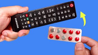 Take a Common Empty Pill Pack and Fix All Remote Controls in Your Home How to Repair TV Remote [upl. by Sauls]