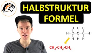 HALBSTRUKTURFORMEL zeichnen  Chemie Tutorial [upl. by Annel610]