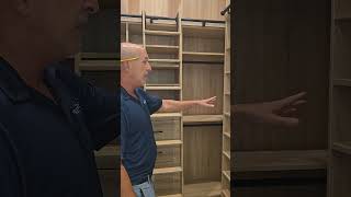 Master Closet with rolling ladder interiordesign woodworking [upl. by Waechter]