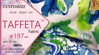 Taffeta Digital Print Fabric [upl. by Iaka805]