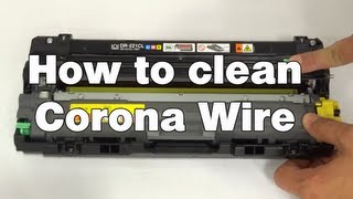 How to clean the corona wire  Brother MFC9130CW MFC9330CDW MFC9340CDW [upl. by Eelorac]