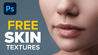 Create Highly Realistic SKIN TEXTURE In Photoshop FREE Download [upl. by Attenev]