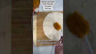 Low Carb Keto Friendly Pumpkin Pie Rollups foodie easyrecipe ketomadeeasy lowcarb lowcarblove [upl. by Aikan]