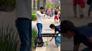 Amazing violin street performance in Mexico City music travel streetperformer incredible [upl. by Narmak]