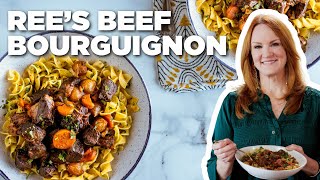 Ree Drummonds Beef Bourguignon  The Pioneer Woman  Food Network [upl. by Ahsehat286]