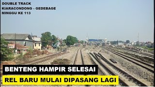 UPDATE MINGGU KE 113‼️ Rel Baru Mulai Di Pasang Lagi Semakin mendekati Stasiun Kiaracondong [upl. by Gerrie]