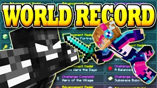 Minecraft All Advancements Speedrun World Record [upl. by Anaira]