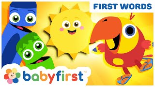 Toddler Learning Videos  Color Crew amp Larry surprise eggs  Learn wild animals amp more BabyFirst TV [upl. by Hopkins]