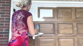 Faux wood garage door [upl. by Aden]