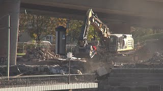 Dresden Carolabrücke kurz amp direkt  05112024  Vorbereitungen für die Errichtung einer Rampe 3 [upl. by Relda]